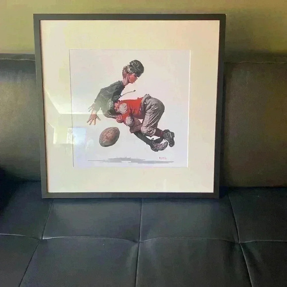 “Tackled” Print by Norman  Rockwell - Picture 7 of 11